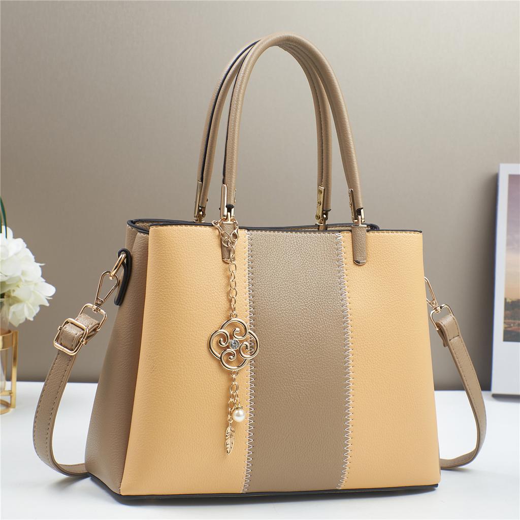 Splicing Women's Bags  New Large Capacity Women's Crossbody Bag Commuting Women's Handbag Mom Colored Single Shoulder Bag