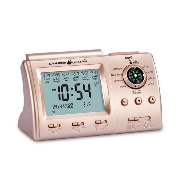 Portable Tabletop Muslim Clock Durable Alarm Clock for w/ blah Direction Azan