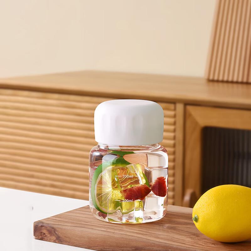 CLITON Portable Graduated Glass Chubby Cup