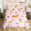 Cute Corgi Children'S Duvet Cover Puppy Bedding Set Kawaii Pet Animal Three-Piece Set