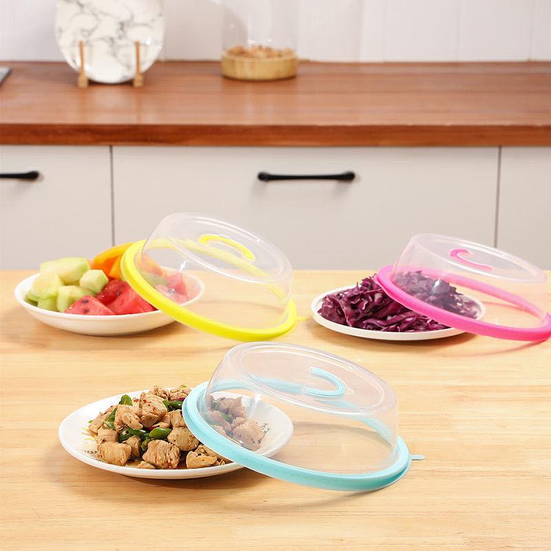 Oven Food Cover Plastic Microwave Bowl Splatter Lid Heat-resistant Heating Protector