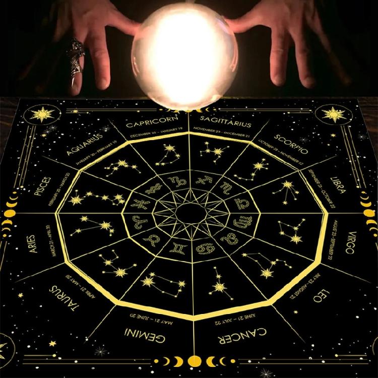 23x23In Board Game Card Magician Daily Pad Tarot Tablecloth Rune Divination Altar Tarot Patch Table Cover Table Cloth