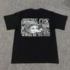 Mens Oversized Cotton T-Shirt Loose Fit Short Sleeve Graphic Tee Casual Wear