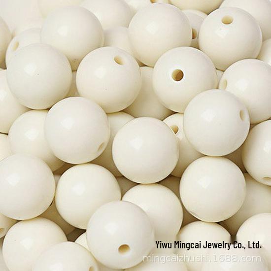 Eco-Friendly Acrylic Macaron Round Beads for DIY Jewelry Bracelets
