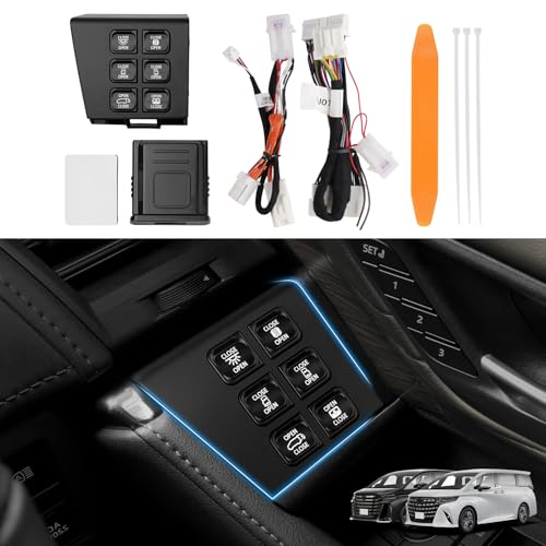 

Jiooy Модернизированная версия Комплект дополнительных переключателей для водительского сиденья Alphard 40 серии Переключатель лампы для чтения Vellfire 40 серии Переключатель электроприводной сдвижной двери Alphard 40