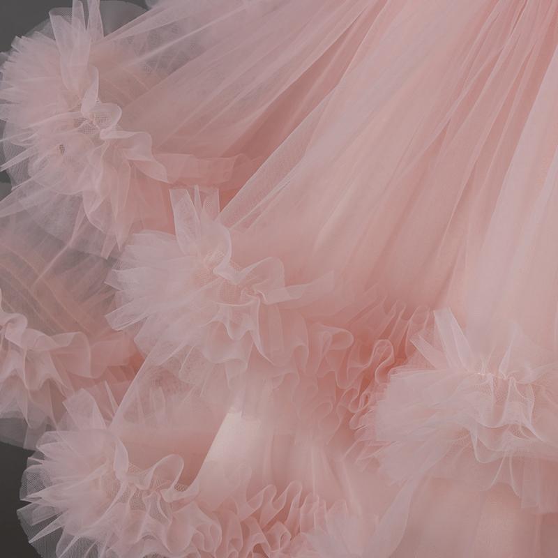 Baby Dress 0-5 Years Old Birthday Party Wedding Sleeveless Mesh Fluffy Cute Girl Princess Dress