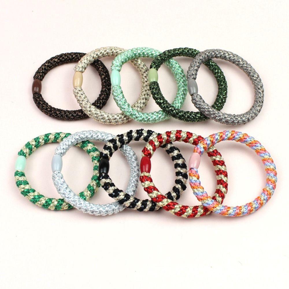 10pcs Sweet Elastic Rubber Bands Fashion Hair Rope Hair Accessories Ponytail Holders For Women