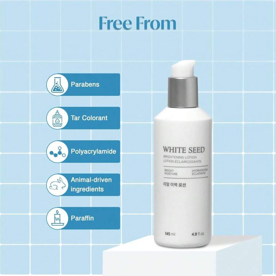 The Face Shop White Seed Aufhellende Lotion Gesichtspflege 145ml - Gegen Dunkle Flecken