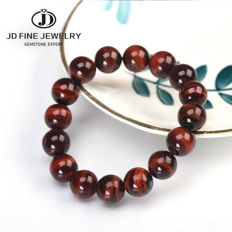 JD Naturstein Blaues Tigerauge Perlenarmbänder Damen Herren Reiki Heilung Yoga Meditation Charms Armreifen Pulseras Schmuck Geschenk