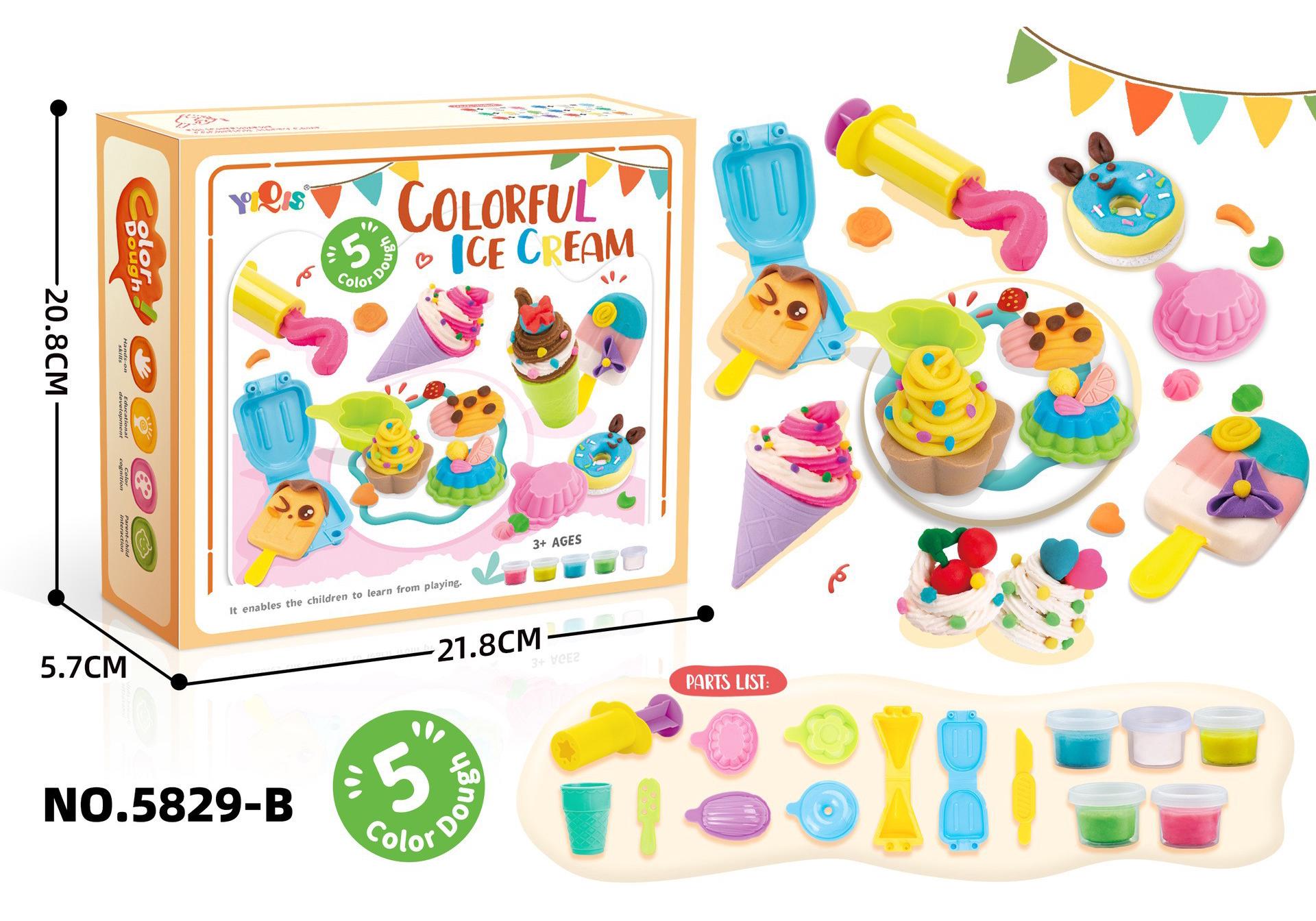 DIY Sushi & Ice Cream Clay Dessert Toy Set