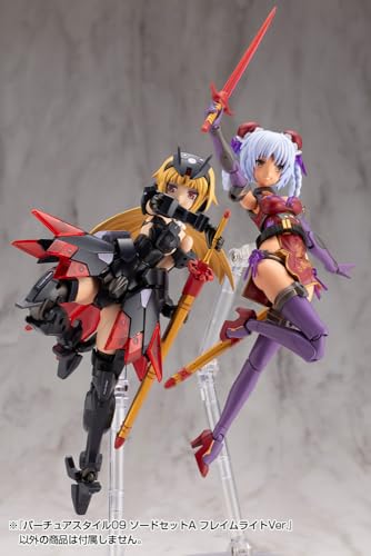 Modeling Support Goods Virtua Style 09 Sword Set A Flame Light Version Non-Scale Plastic Model Kit (Approx. 105mm)
