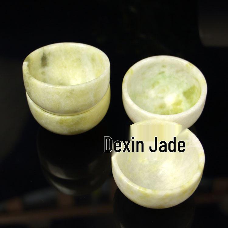 Lantian Jade Small Tea Bowl & Wine Cup - Guizhou Jade Gongfu Tea Cup Collection