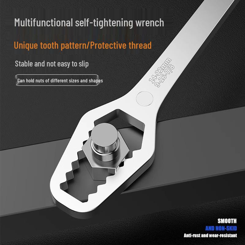 

Dual-Ended Self-Tightening Adjustable Eyeglass Wrench 3-17mm Black