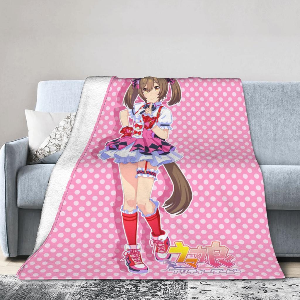 Nakayama Festa UmaMusume Pretty Derby Blankets Quality Soft Warm Throw Blanket Winter Girls Boys Home Decor Print Bedspread
