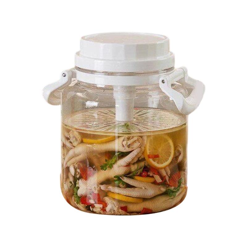 Kitchen Storage Container For Pickle Fermented Foods And Dry Ingredients In Plastic Materials