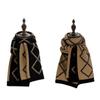Winter Warm Long Scarves Plaid Women Scarf Vintage Knitted Scarf