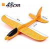Foam Glider Airplane Toy 38/48cm Hand Launch Throwing Plane with 2 Flight Modes EPP Foam Stunt Plane for Kid Outdoor Sports Game