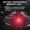 Multifunctional LED Headlamp USB Rechargeable Powerful Head Flashlight Camping Search Light Front Headlight Lantern