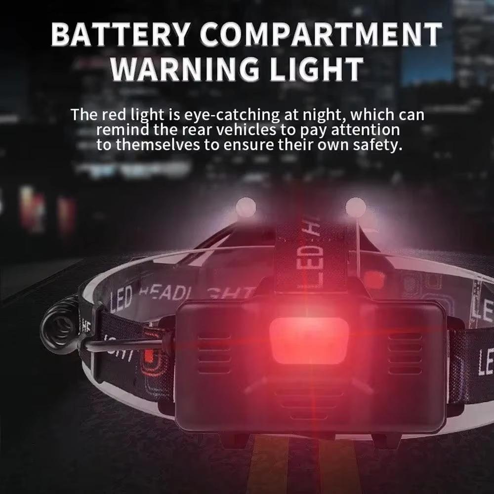 Multifunctional LED Headlamp USB Rechargeable Powerful Head Flashlight Camping Search Light Front Headlight Lantern