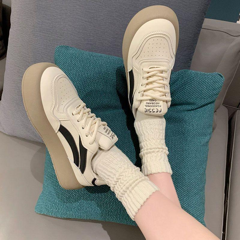 Color Matching Platform German Training Shoes Little White Shoes Women's 2025 Spring New Versatile Popular Casual Sports Board Shoes Ins Tide