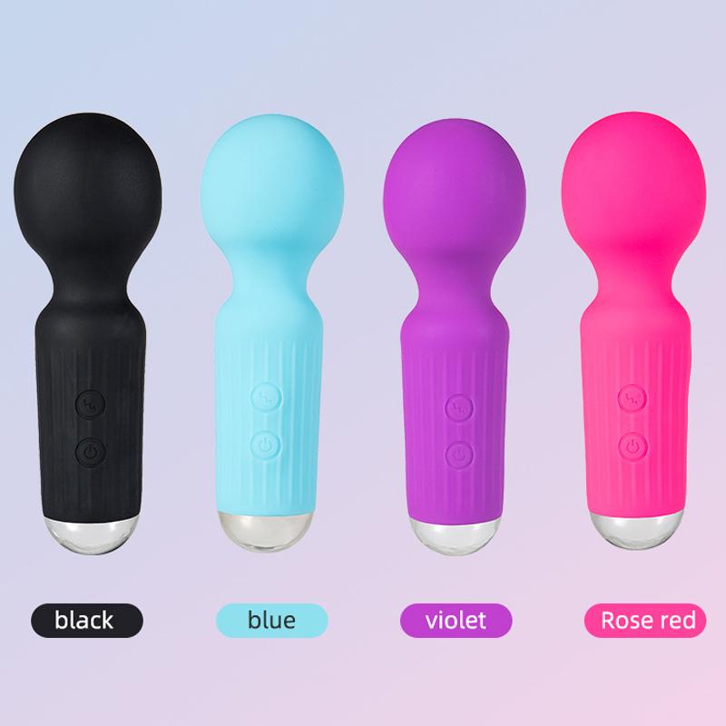Mini Vibrators Female Masturbator Portable Silicone Vibrating Stick G Spot Massager Magic Wand AV Vibrator Sex Toys for Women