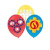 Balloons - Sam the Fireman - 6 Pieces - 27.5 Cm - Latex/rubber - Children's Birthday Decoration