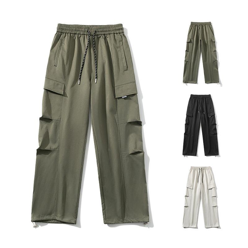 Outdoor Men's Casual Pants Men's Spring and Autumn Tooling Loose Versatile Drape Straight Sweatpants