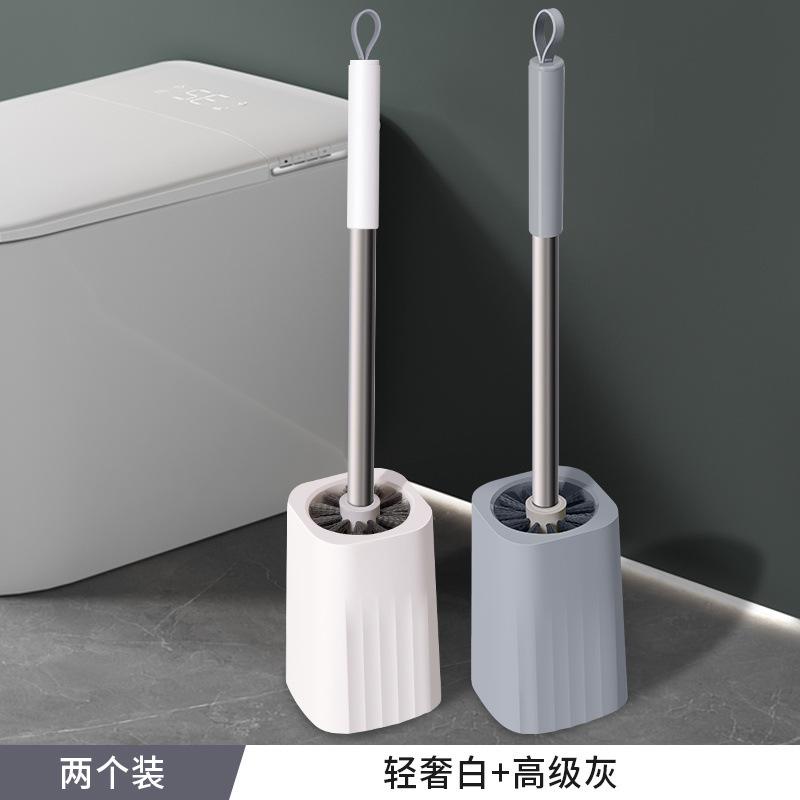 Cleaning Toilet Brush Household Toilet Washing Toilet Brush No Dead Ends with Base Long Handle Set Bathroom Dredging Artifact