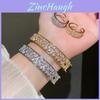 Elegant Geometric Double Layer Bracelet With Gold And Silver Plating For Women Accessories