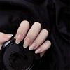 24 Stuks Nude Franse Press-On Nagels Verwijderbaar Volledige Dekking Acryl Kunstnagels Eenvoudige Kunstnagel Tips Set