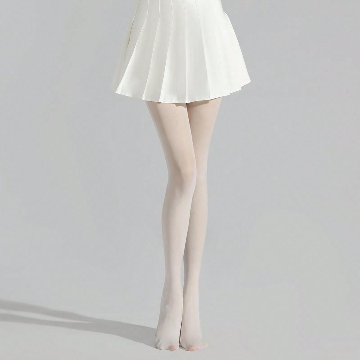 

1 Pair Women White Tights Stretchy Sheer White Tights Pantyhose Stockings Women S Tights L