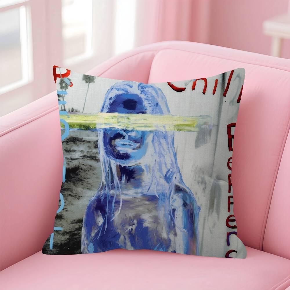 4545cm Cushion Cover Pillow Cover Decor Pillowcase Home Pillowcase for Couch Pillow Red Hot Chili PPeppers Band