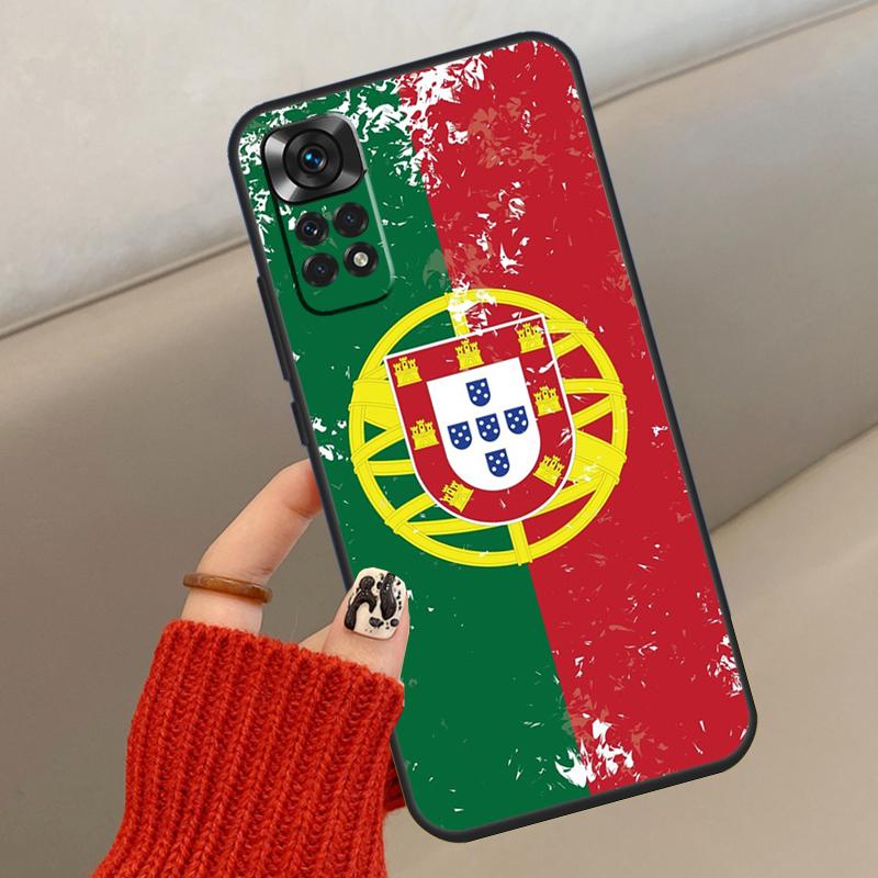 Portugal National Flag Case For Xiaomi Redmi Note 13 12 11 10 14 15 Pro Plus Cover For Redmi 15C 14C 10C 12C 13C 15
