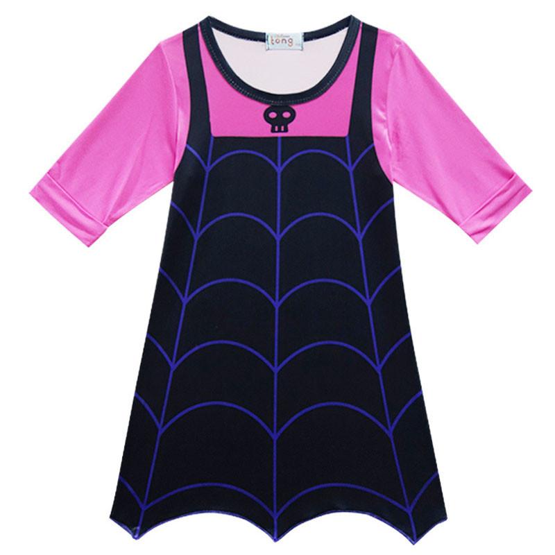 Cartoon Girls Vampirina One Piece Sweat Dress Holiday Party Cosplay Costume