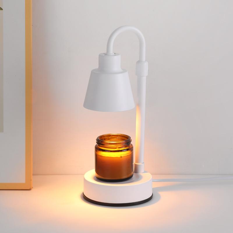 Electric Candle Heating Lamp Retro Candle Melt Warmer Light Dimming Switch Melting Wax Night Light Romantic Table Lamp Decor