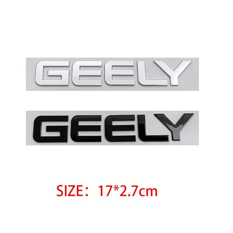 

EMGRAND GEELY new letter Label Badge Car stickers for Geely Series Atlas EmgrandGT monjaro coolray modified body rear trunk logo gloss black