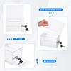 Acrylic Suggestion Box with Slot Raffle Ticket Container with Lock and Sign Holder Cardboard Raffle Box for Ballots and Feedback