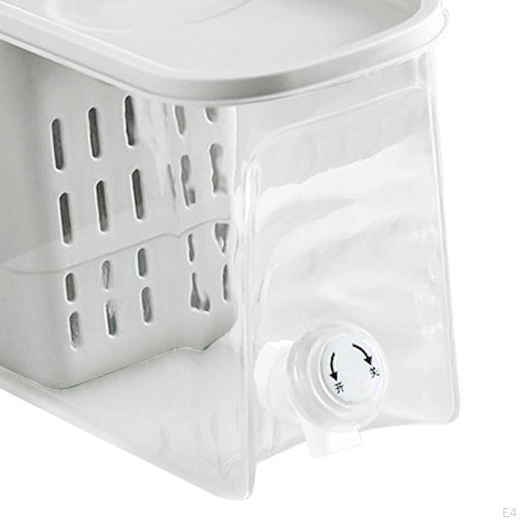 Iced Beverage Dispenser Barrel Tea Lemonade Cans Jug Beer Pitcher with Filter Teapot Cold Water