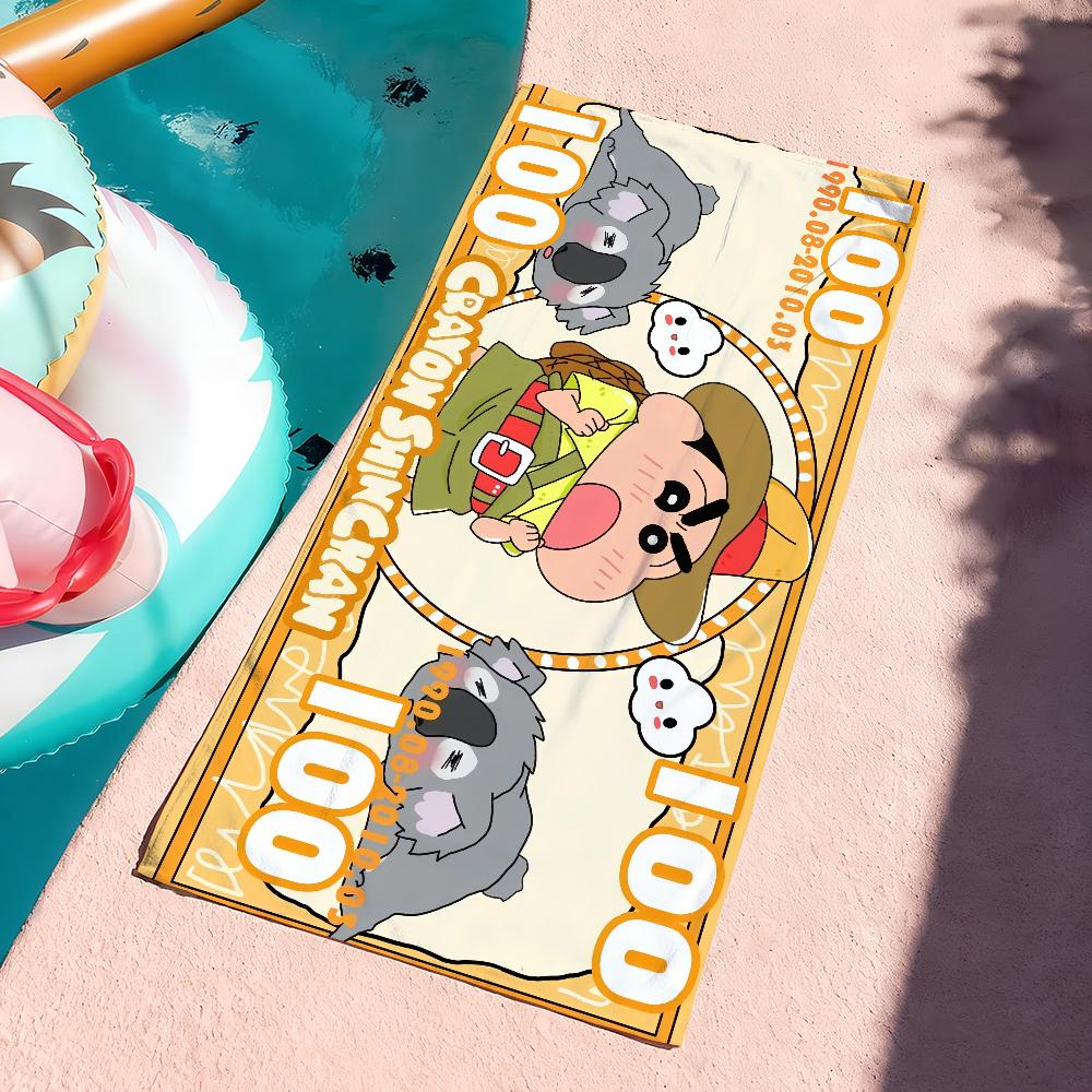 Fun Cartoon C-Crayon Shin-chan Cute Towel Quick Dry Soft Yoga Swimming Fitness Mountain Climbing Large Beach Towels