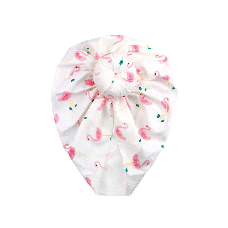 Knoten Baby Hut Baumwolle Frühling Herbst Motorhaube Hut Dot Gestreiften Gedruckt Kinder Kinder Beanie Cap Baby Zubehör