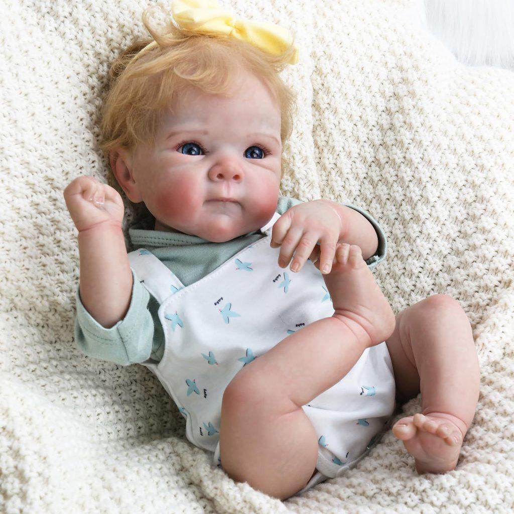 

Silicone Reborn Baby Doll With Straps For Kids Gift And Collectors