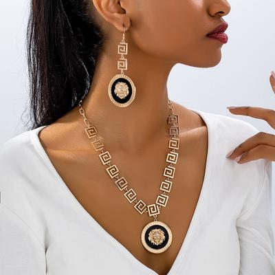 Fashion Necklace Earrings For Women Ladies
