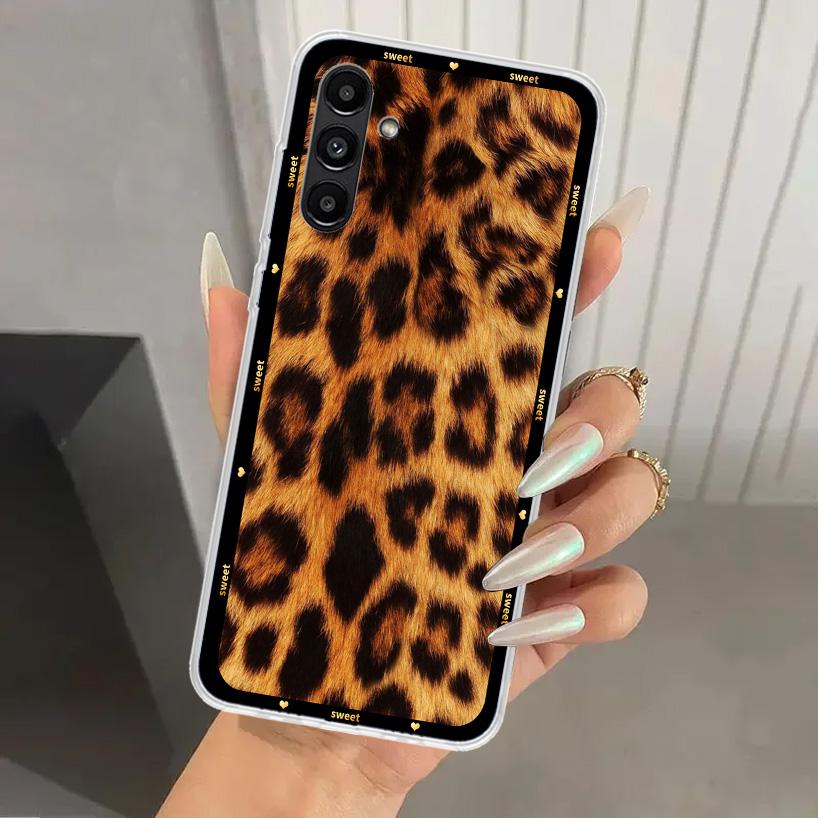 Animal Leopard Print Phone Case for Samsung Galaxy A17 A16 A37 A26 A36 A57 A56 A15 A25 A35 A55 A14 A24 A34 A54 A13 A23 A33 A53 G