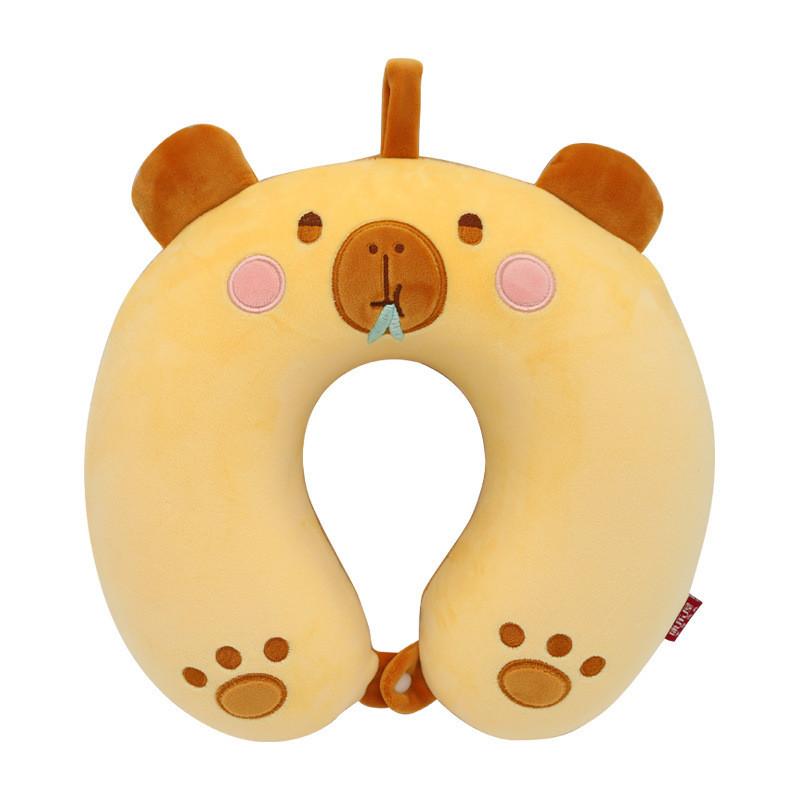 Cartoon Animal Memory Foam U Shaped Pillow For Travel And Office Comfort