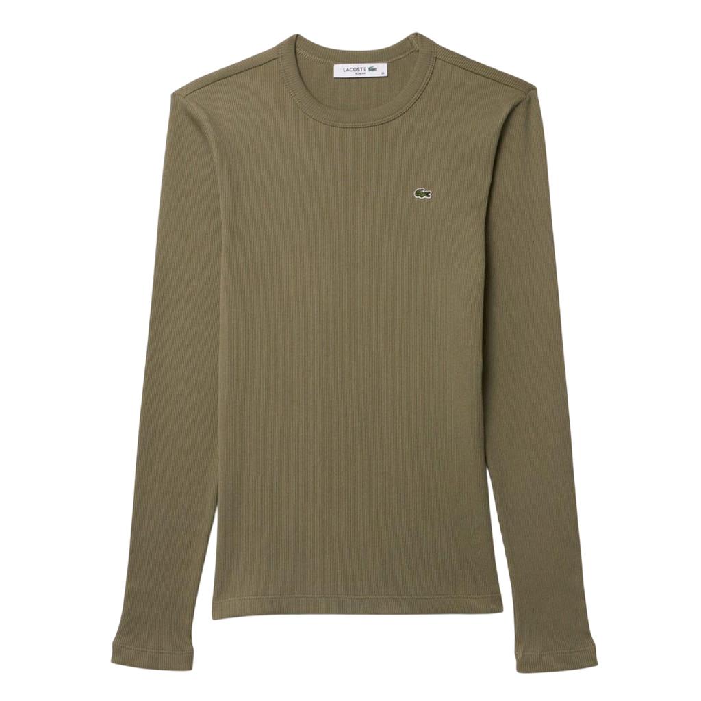 Lacoste Tricou Slim cu Coaste pentru Femei/Doamne