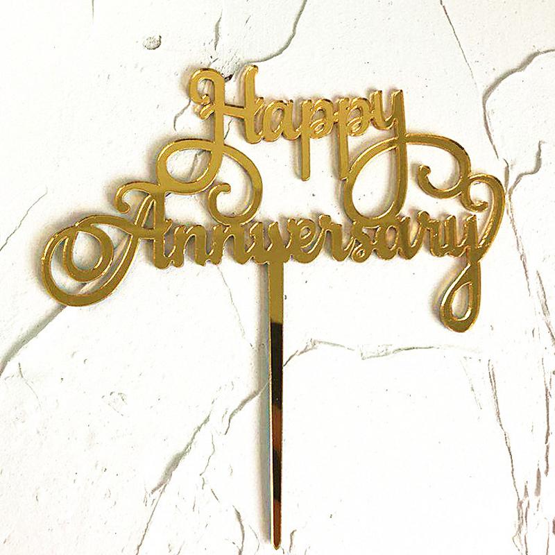

1Pcs Valentine S Day Wedding Anniversary Couple Party Acrylic Letter Cake Plugin Diy Baking Pastry Dessert Decoration