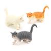 Cute PVC Simulation Cat Model Siamese Ragdoll Persian Cat Lifelike Realistic Pet Figurines Simulation Pet Desktop Ornament