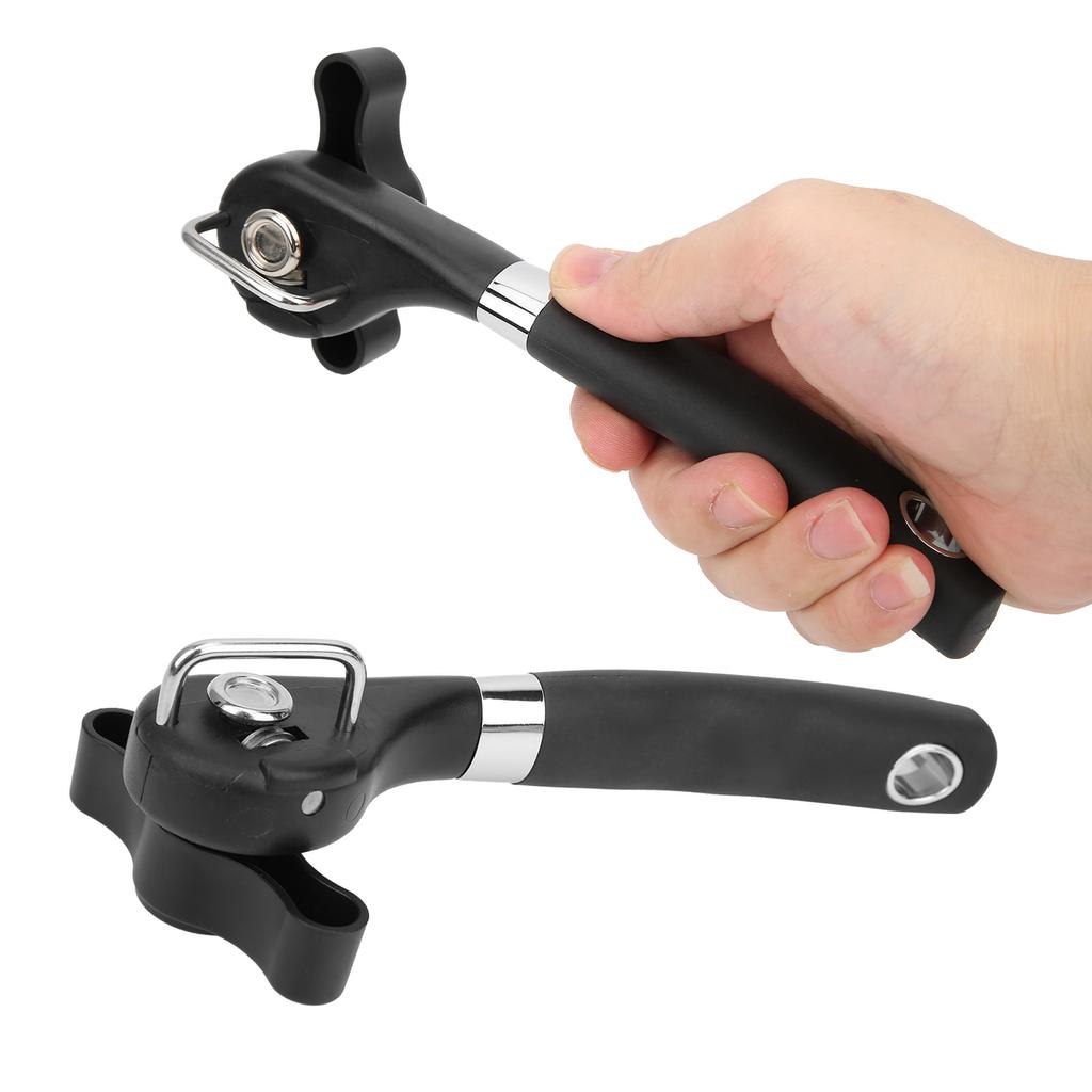 2Set Stainless Steel Can Opener Safety Manual Handheld Smooth Edge Cut Tin Tool