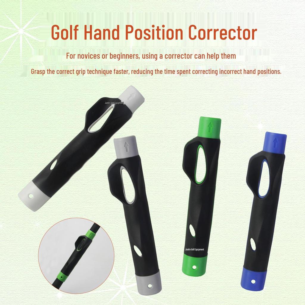 Beginner Golf Hand Grip Corrector - Double Hole Plastic Trainer