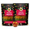 5:15PM Tutti Frutti Mix 500 g X Pak van 2 Gedroogde Meerkleurige Papayastukjes Voor Taart bakken Dessert Toppings Snoep